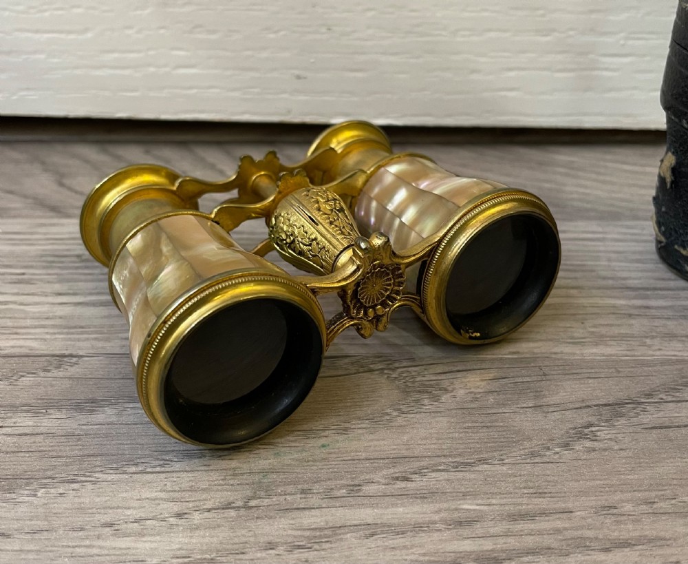 Pair of French Mother of Pearl Opera Glasses View III