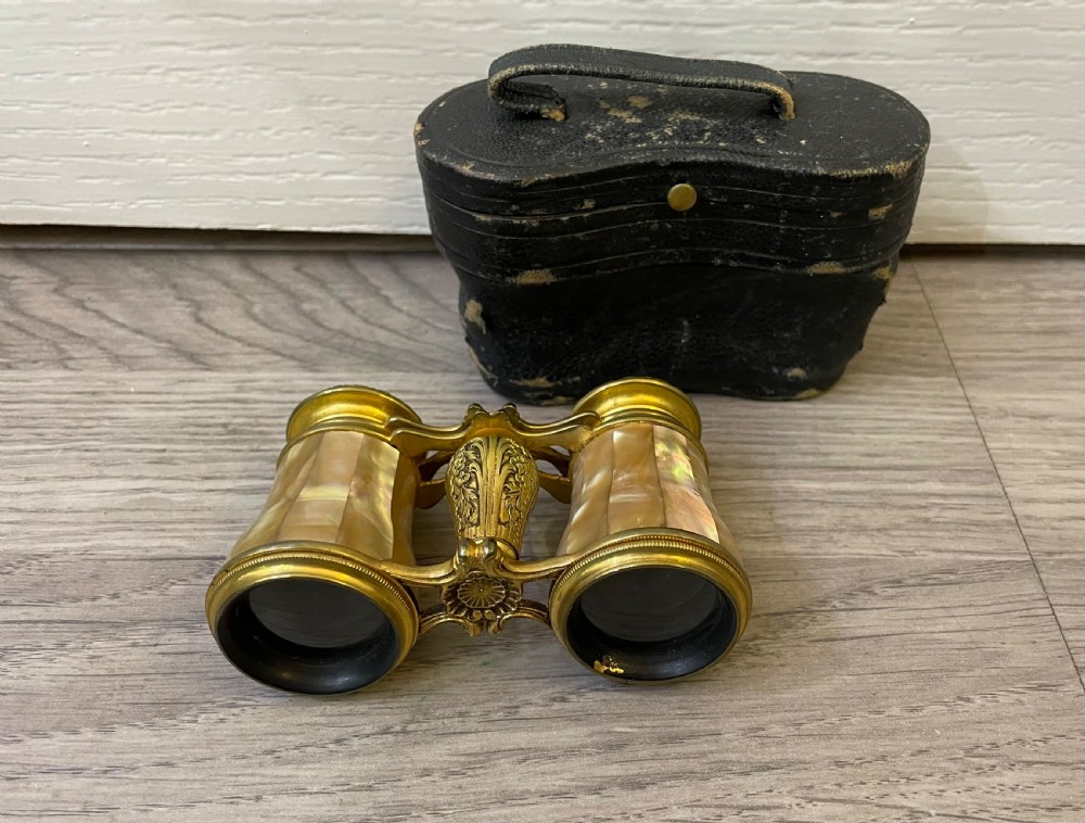 Pair of French Mother of Pearl Opera Glasses View IV
