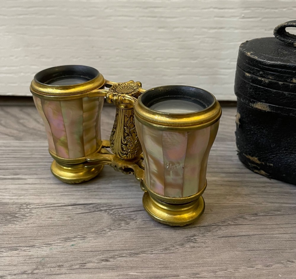 Pair of French Mother of Pearl Opera Glasses View V