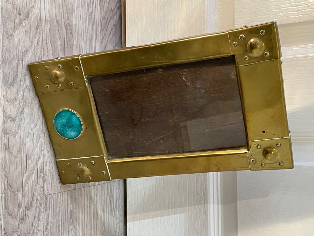 Arts & Crafts Brass Photograph Frame View V