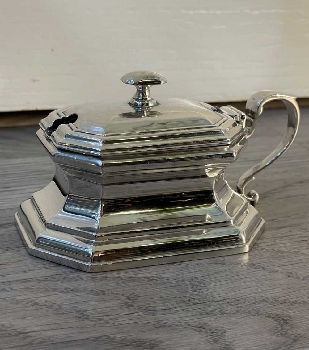 Quality George II Style Silver Mustard Pot View II