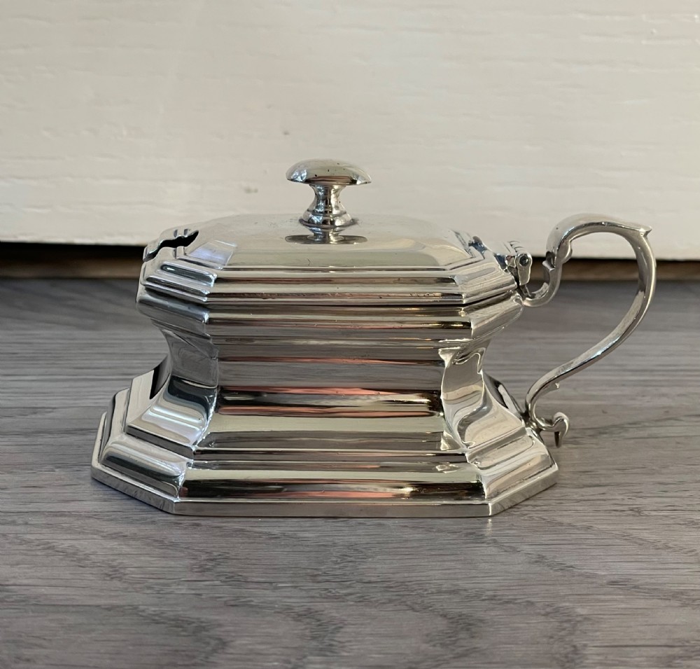 Quality George II Style Silver Mustard Pot View IV