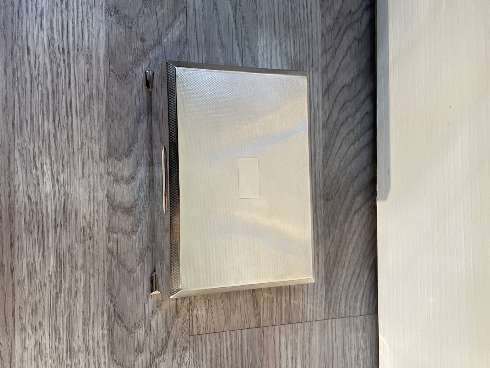 Art Deco Solid Silver Cigarette Box View III