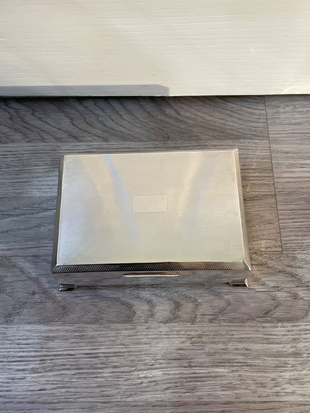 Art Deco Solid Silver Cigarette Box View VII