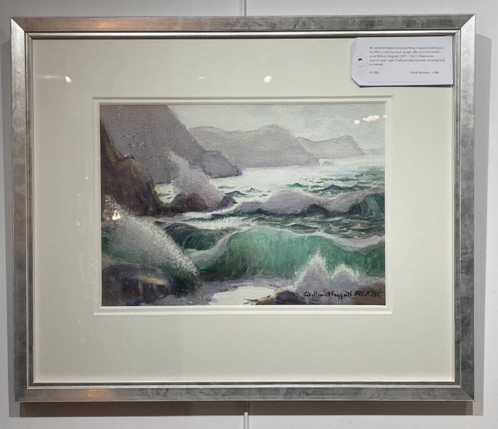 William Hoggatt Watercolour, Isle of Man  View III
