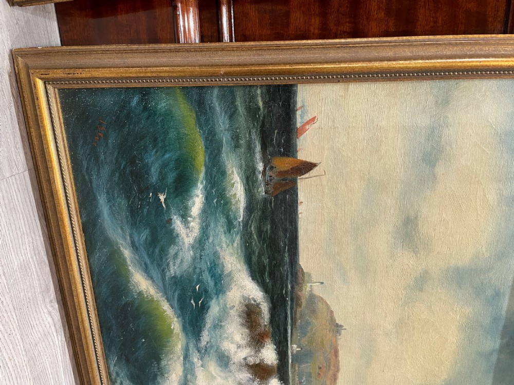 Pair of Marine Oil Paintings, Isle of Man by John Stanley Fox View III
