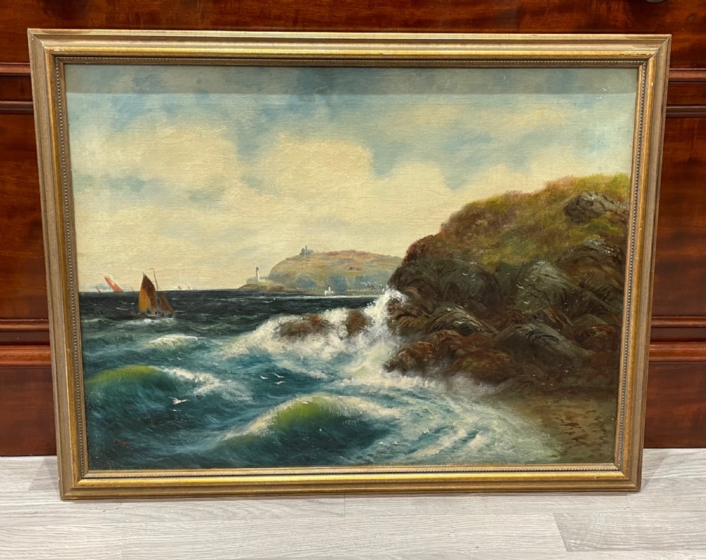 Pair of Marine Oil Paintings, Isle of Man by John Stanley Fox View VI