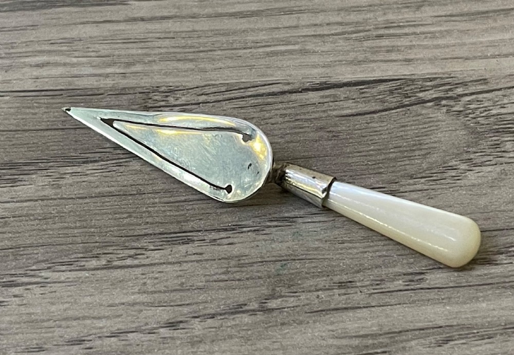 George V Silver and Mother of Pearl Bookmark View II