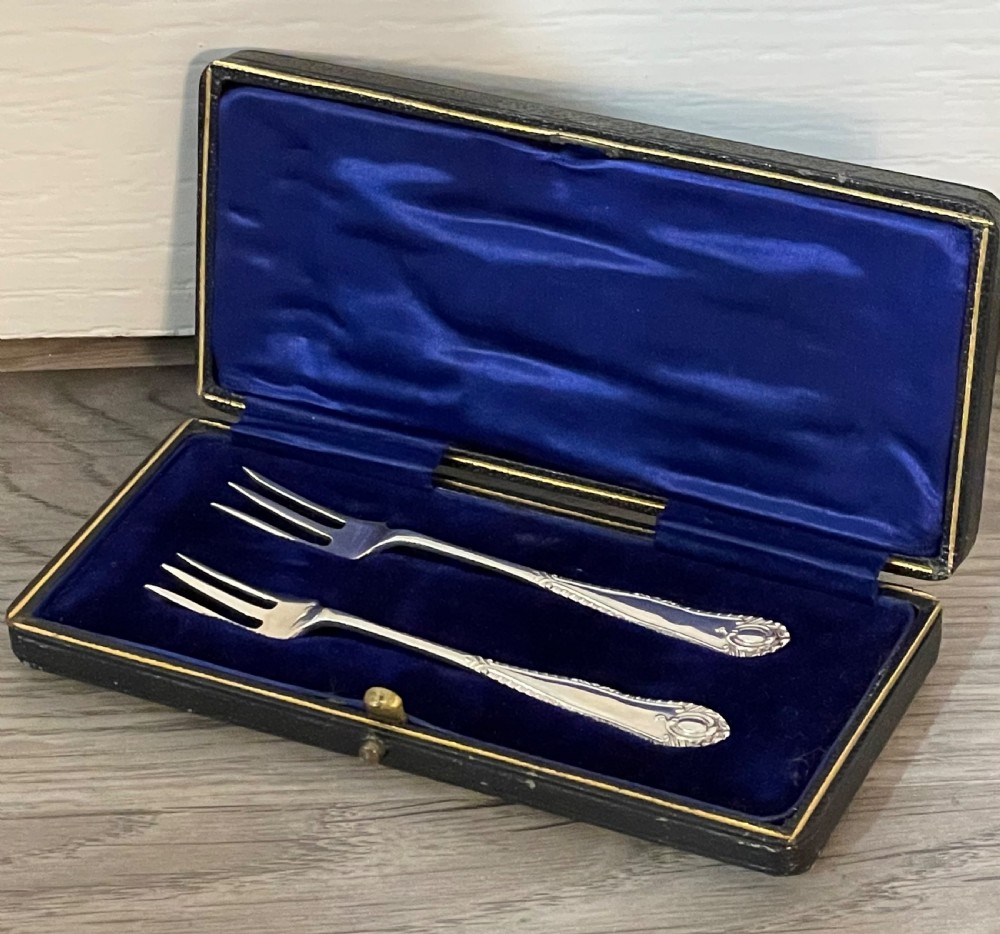 Pair of Edwardian Solid Silver Pickle Forks View IV