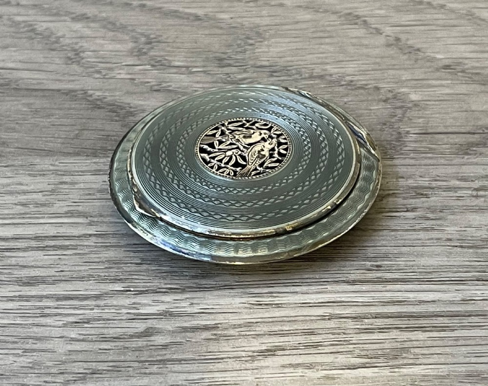 Beautiful Austrian Silver & Enamel Compact View II