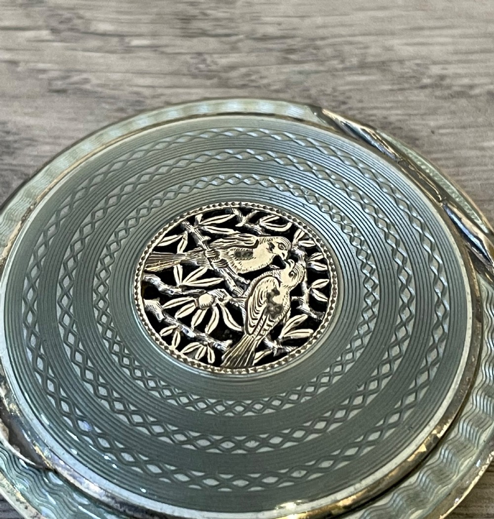 Beautiful Austrian Silver & Enamel Compact View III