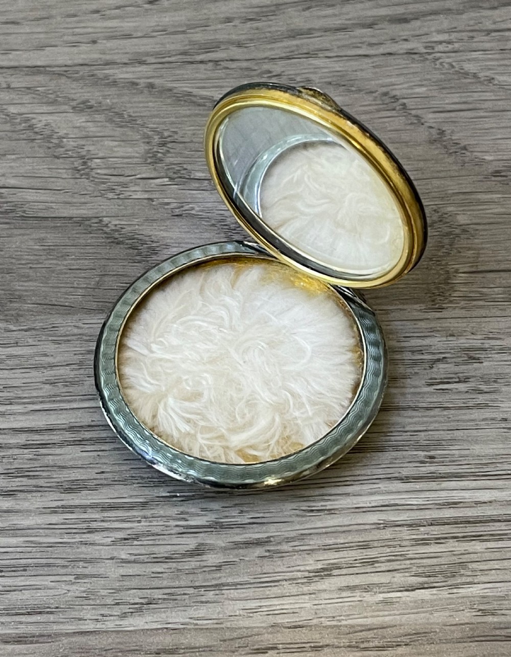 Beautiful Austrian Silver & Enamel Compact View V