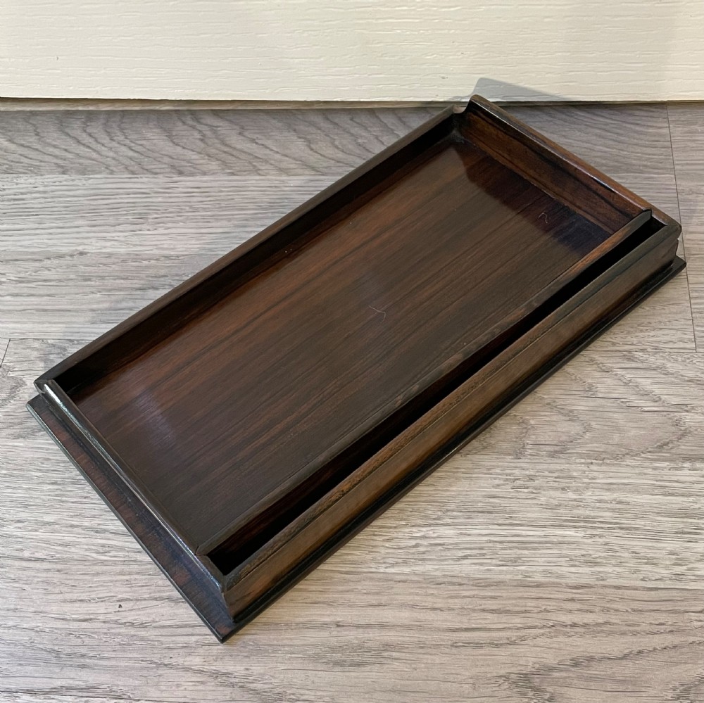 Edwardian Ebony Coromandel Desk Tidy View II