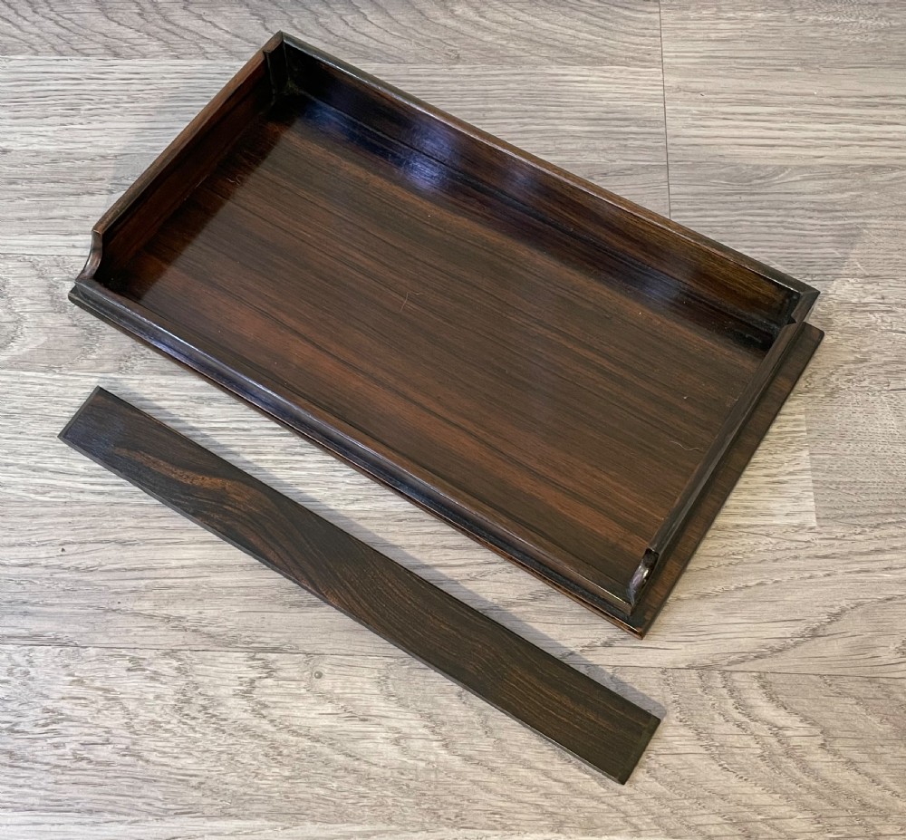 Edwardian Ebony Coromandel Desk Tidy View IV