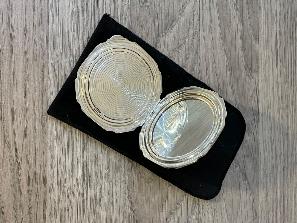 Quality Solid Silver Powder Compact View V