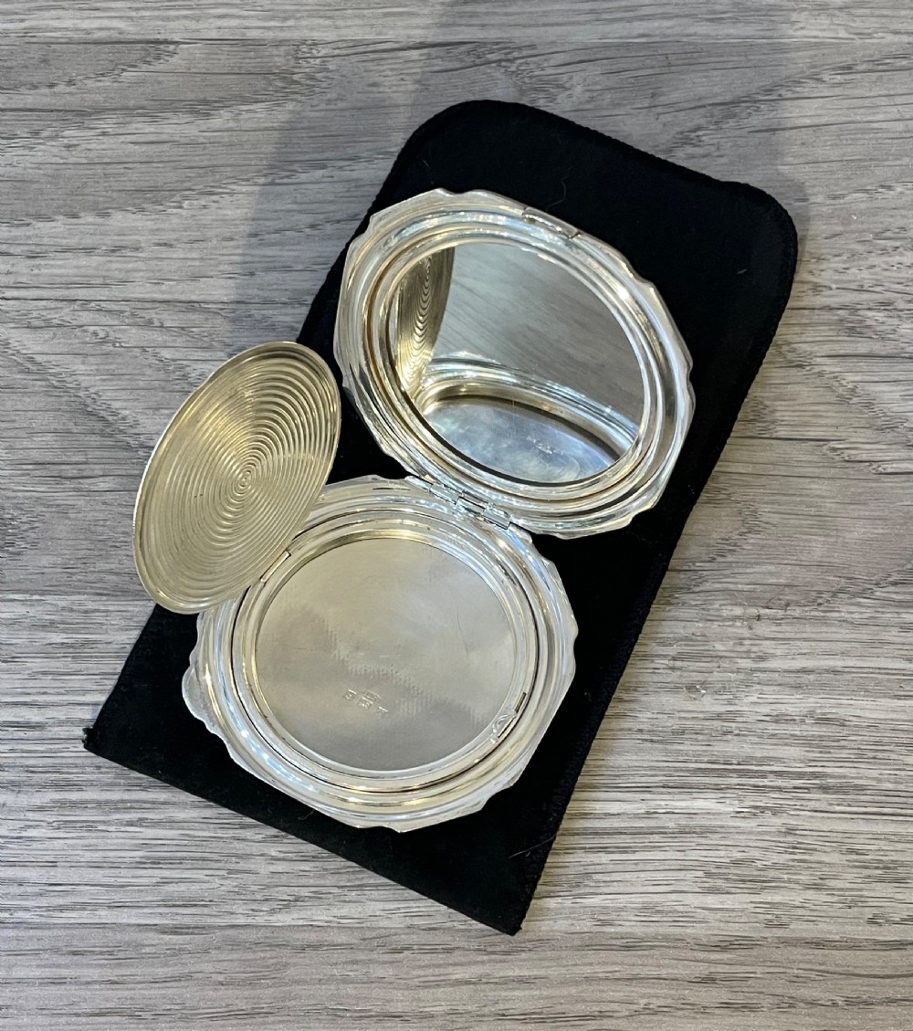 Quality Solid Silver Powder Compact View VI