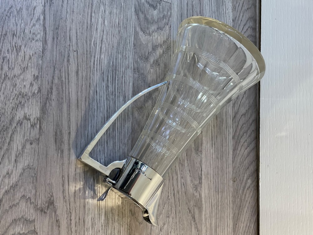 Edwardian Silver Mounted Claret Jug, 1907 View VI