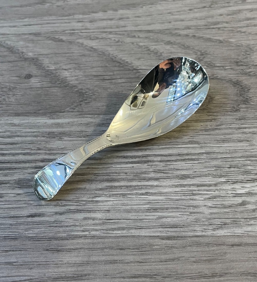 George III Irish Silver Caddy Spoon View II