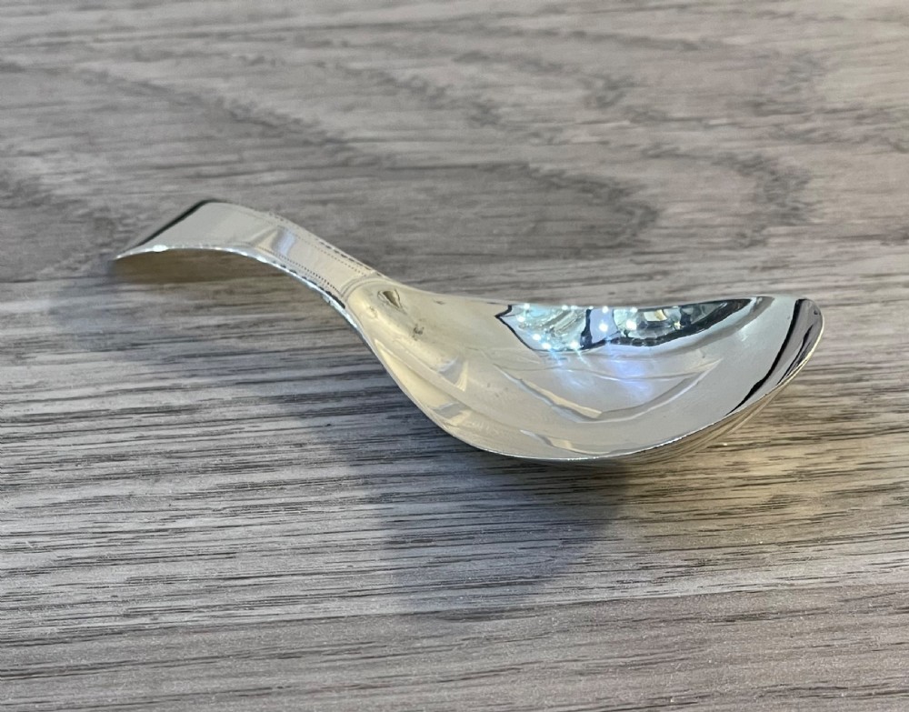 George III Irish Silver Caddy Spoon View IV