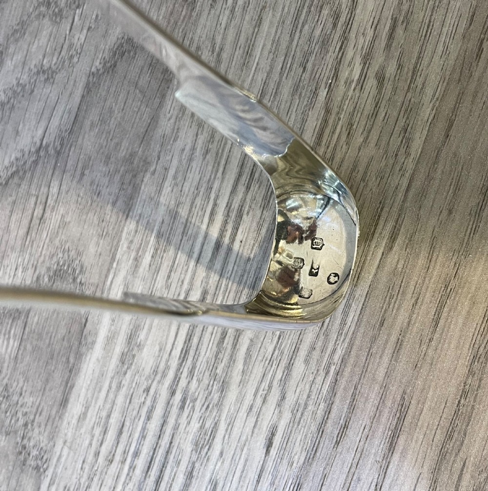 Pair of Victorian Silver Sugar Tongs, Glasgow  View III