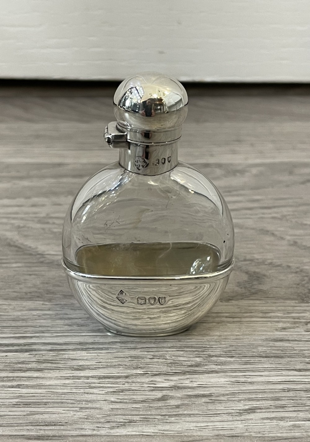 Victorian Miniature Pocket Hip Flask 1895 by George Betjemann & Sons.