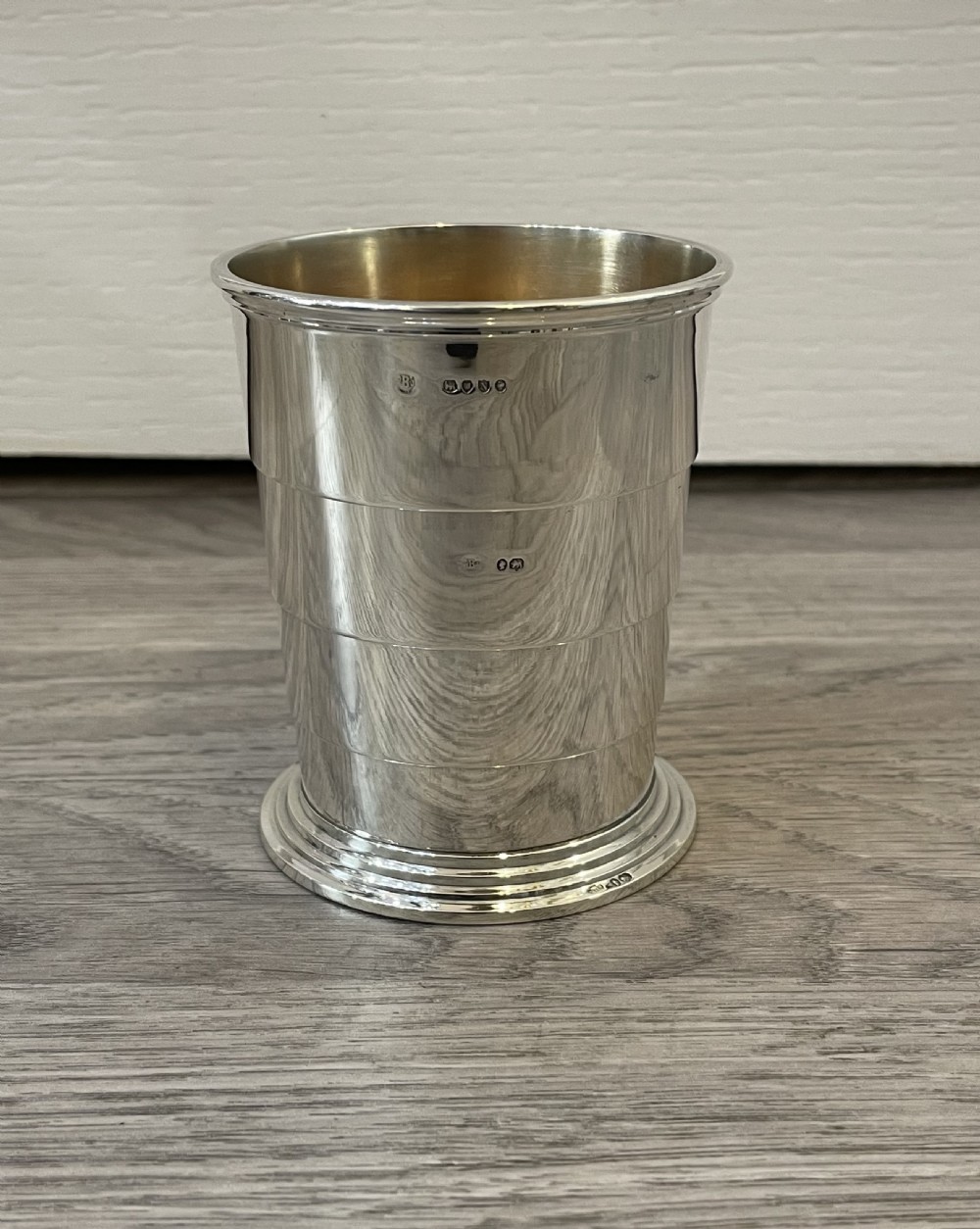 Victorian Solid Silver Collapsible Cup, 1888