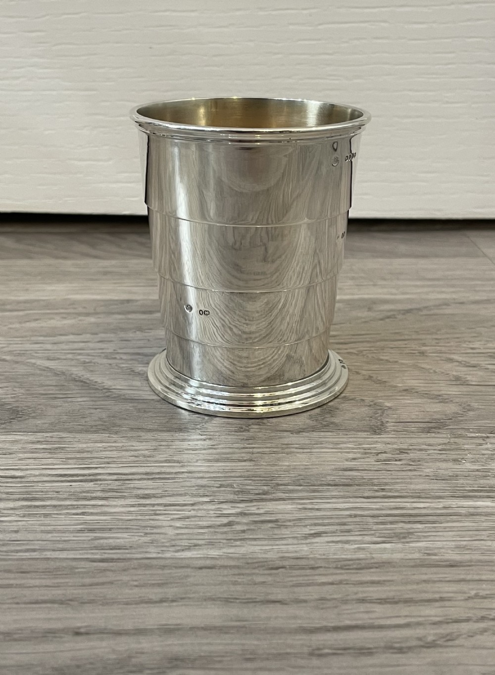 Victorian Solid Silver Collapsible Cup, 1888 View II