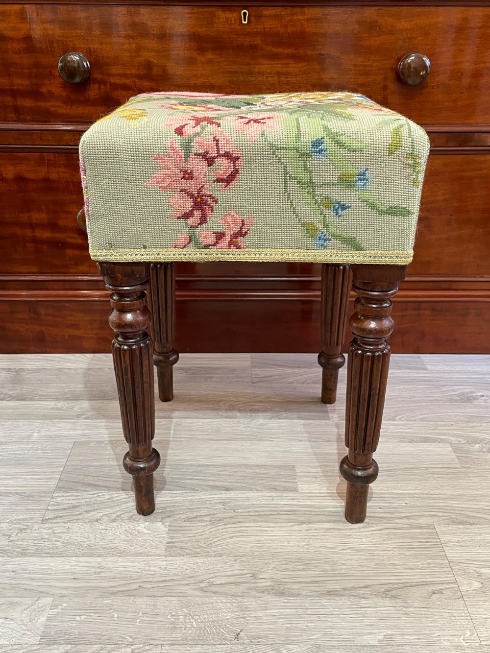 Georgian Mahogany Stool, attributed to Gillows View VIII