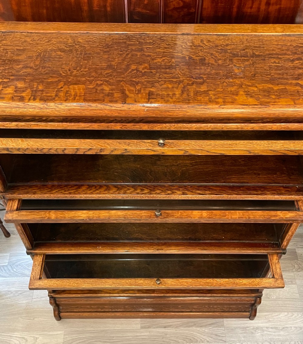 Globe Wernicke Oak Sectional Bookcase View IV