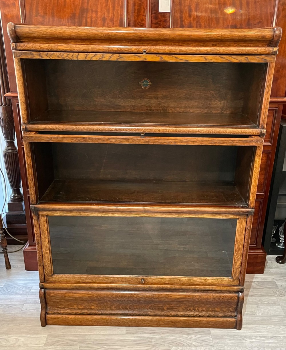 Globe Wernicke Oak Sectional Bookcase View VI
