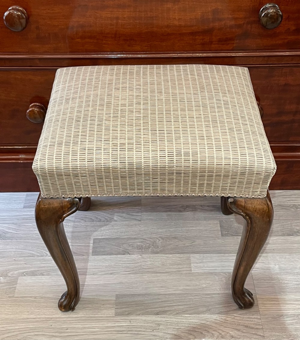 Quality Victorian Walnut Dressing Stool View II