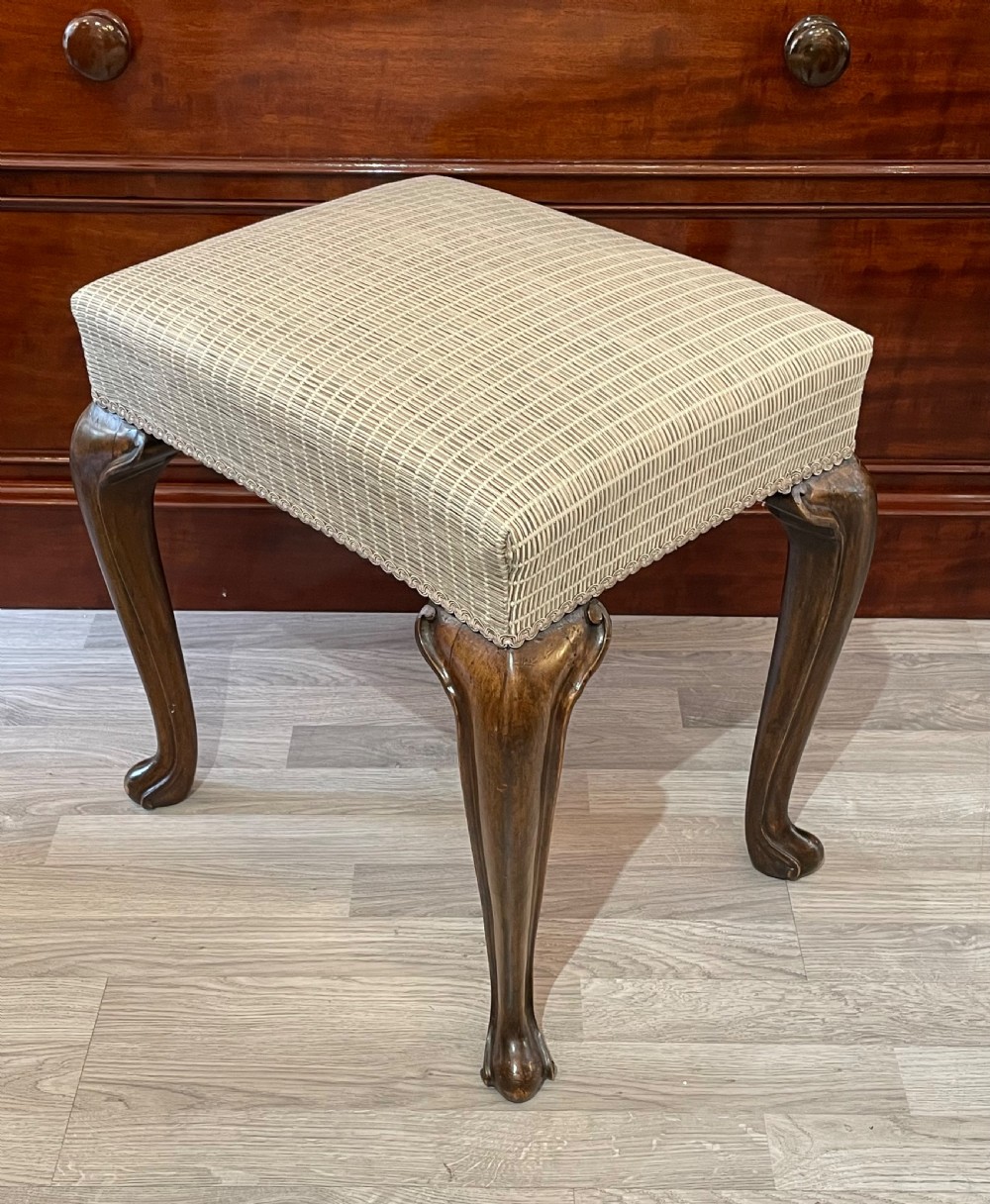 Quality Victorian Walnut Dressing Stool View III