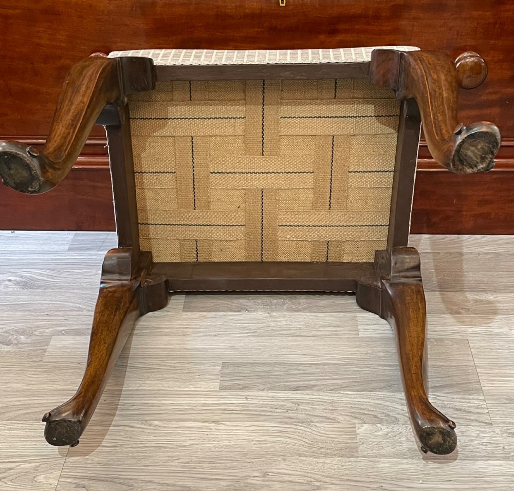 Quality Victorian Walnut Dressing Stool View V