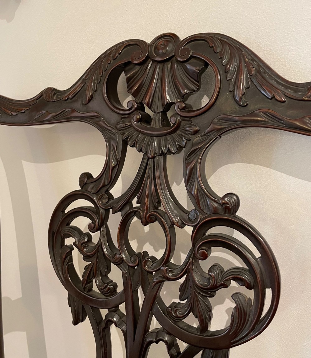 Impressive Mahogany Chippendale Style Chair View X