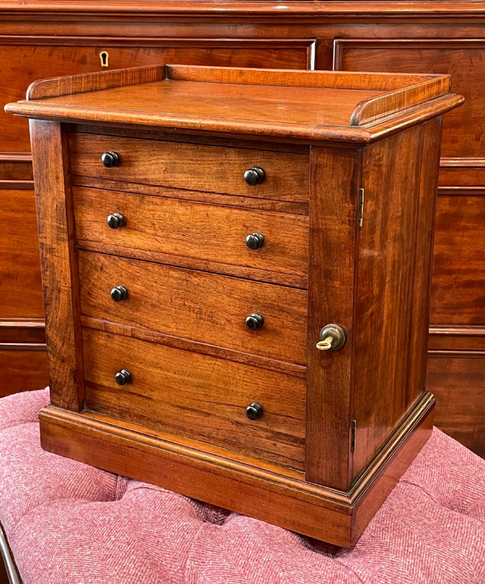Miniature Victorian Wellington Chest Jewellery Box