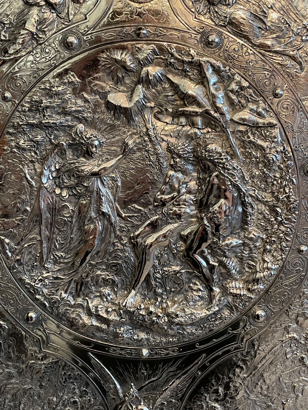 Rare Victorian Electrotype Milton Shield by Elkington View XIII