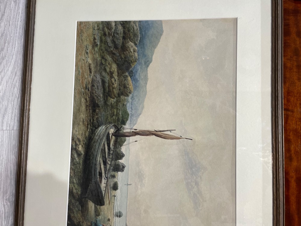 Victorian Marine Watercolour by Edgar Santley, 1879 View II