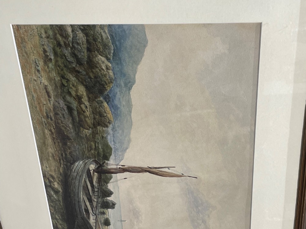 Victorian Marine Watercolour by Edgar Santley, 1879 View VI