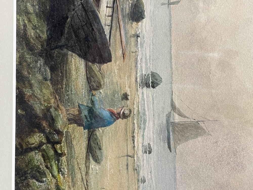 Victorian Marine Watercolour by Edgar Santley, 1879 View VII