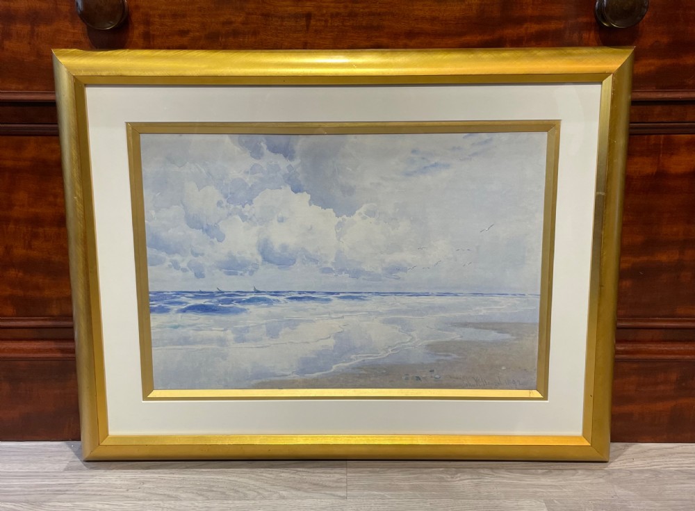 Marine Seascape Watercolour by John McDougal, dated 1892