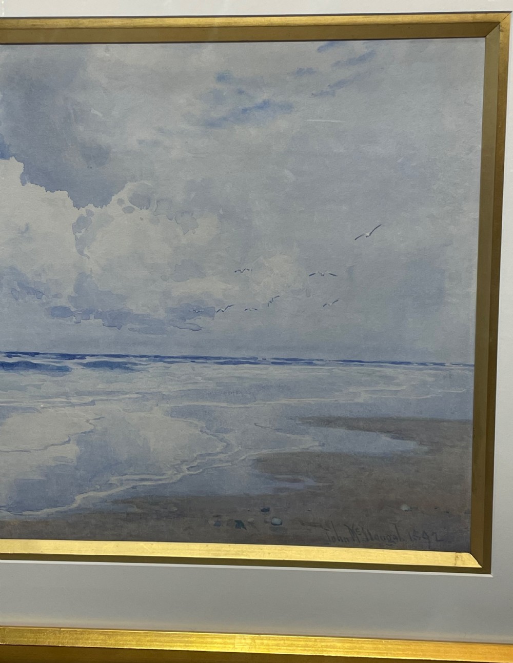Marine Seascape Watercolour by John McDougal, dated 1892 View III