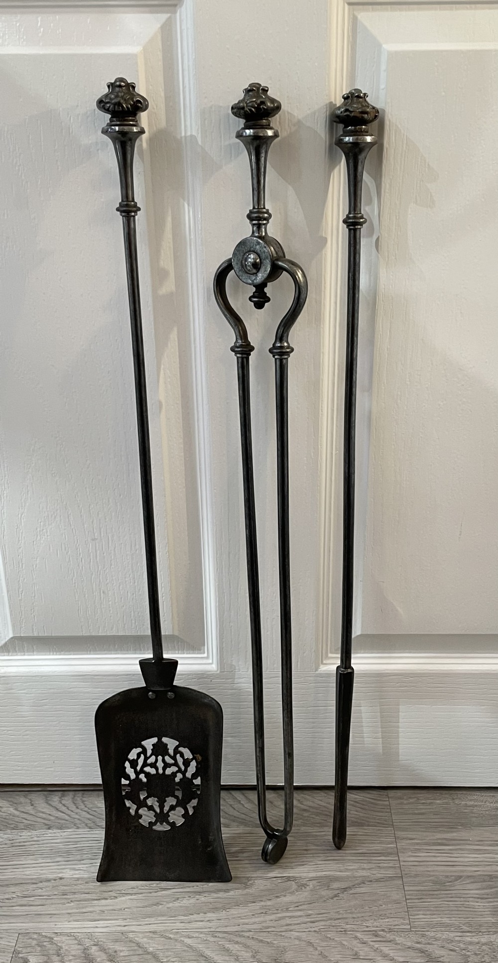 Regency Polished Steel Fire Tool Companion Set
