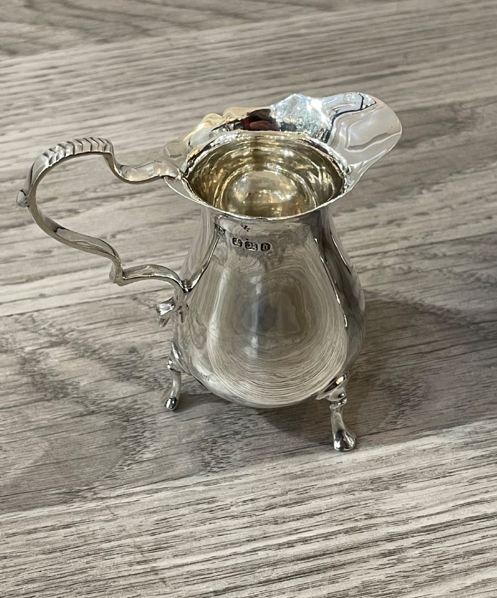 Victorian Solid Silver Sugar and Cream Set, 1896 View IV