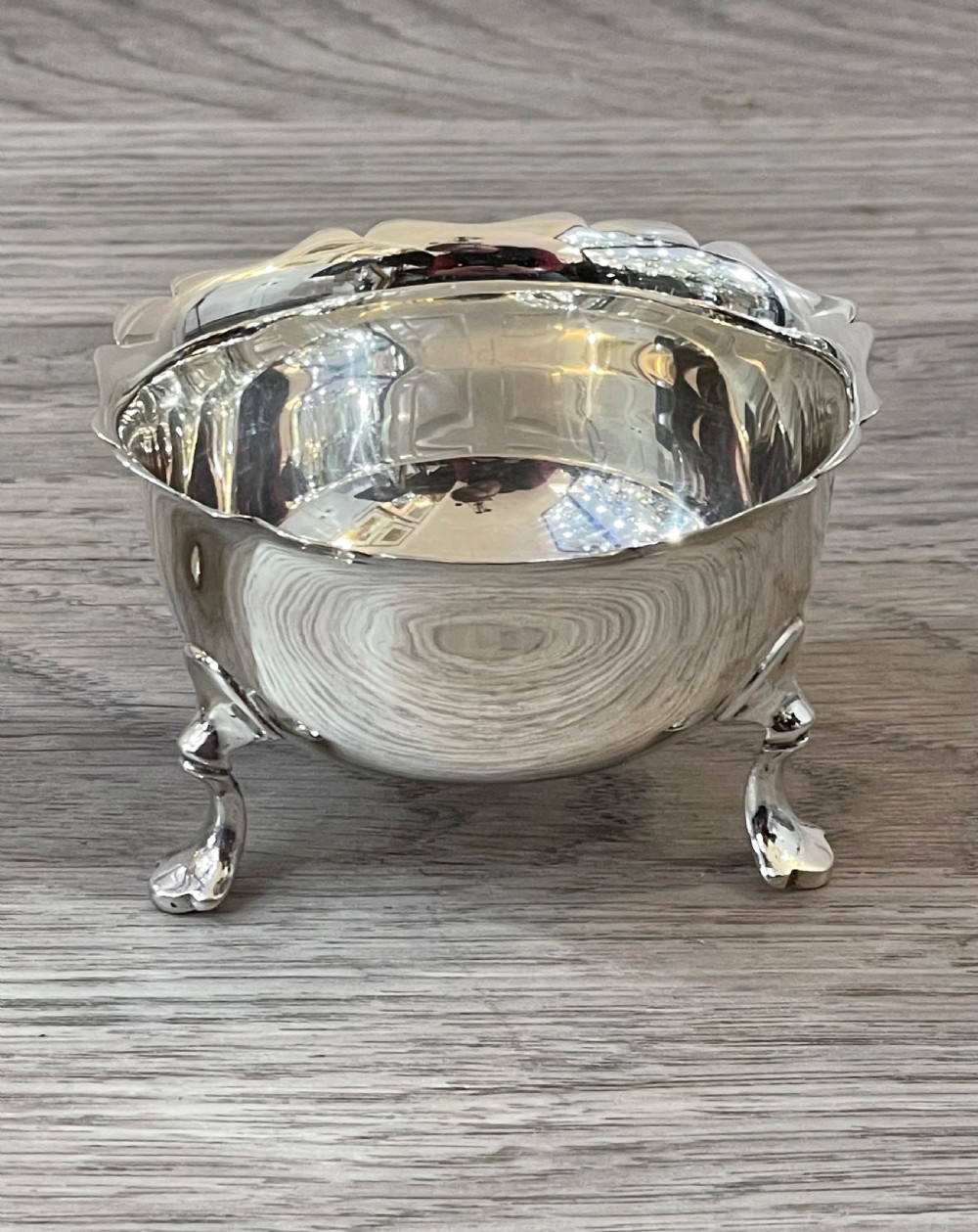 Victorian Solid Silver Sugar and Cream Set, 1896 View VI