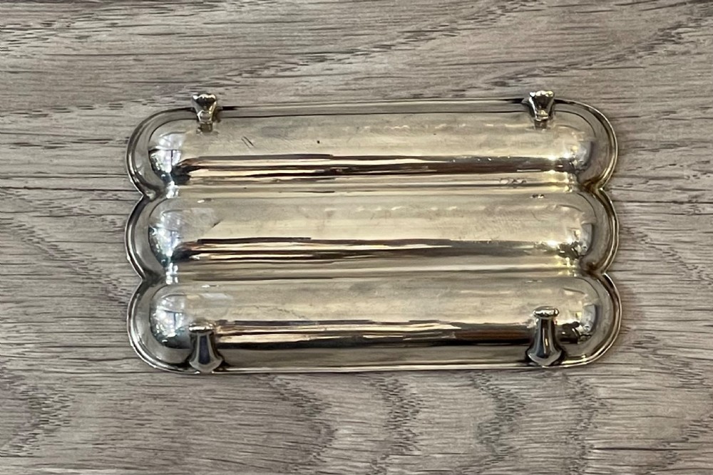George V Solid Silver Cigar Rest Stand, 1919 View V