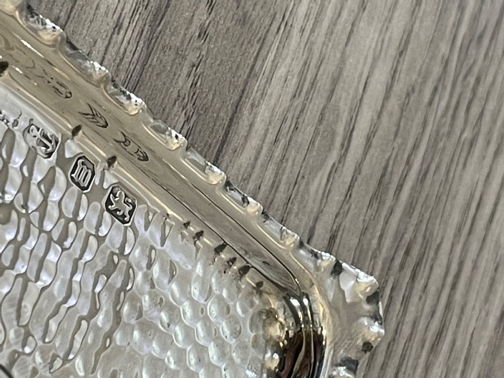 Quality Victorian Silver Pin Tray, 1896 View IV