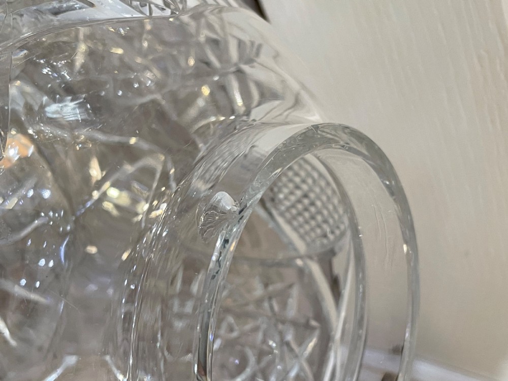 Large Cut Glass Mushroom Table Lamp View XI