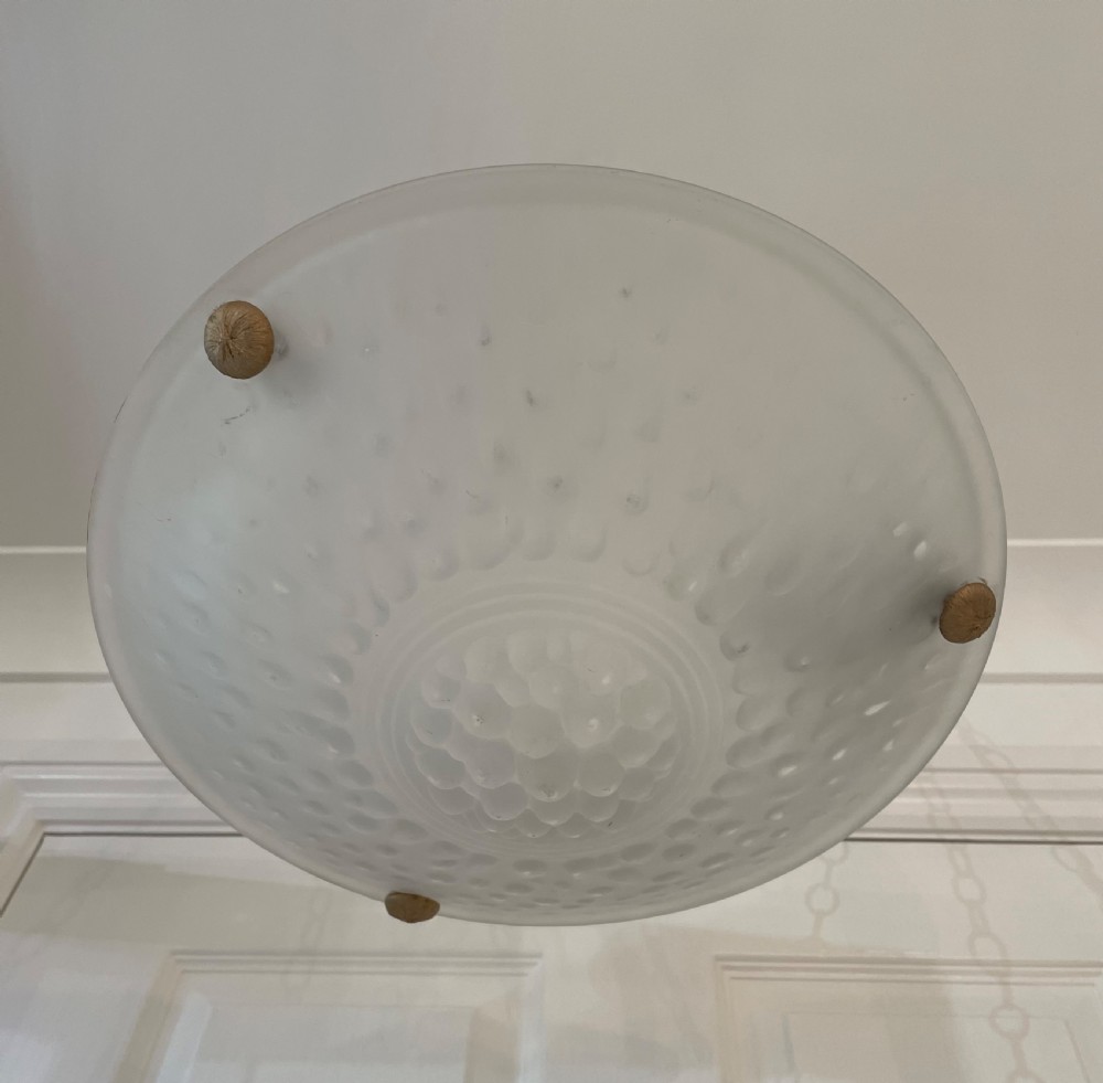 Art Deco Plafonnier Ceiling Light, Muller Frères, Luneville View II