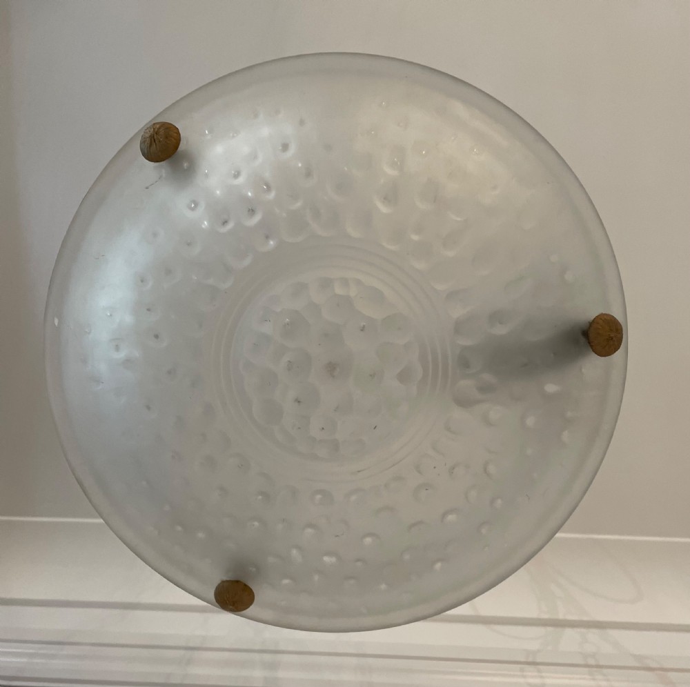 Art Deco Plafonnier Ceiling Light, Muller Frères, Luneville View III