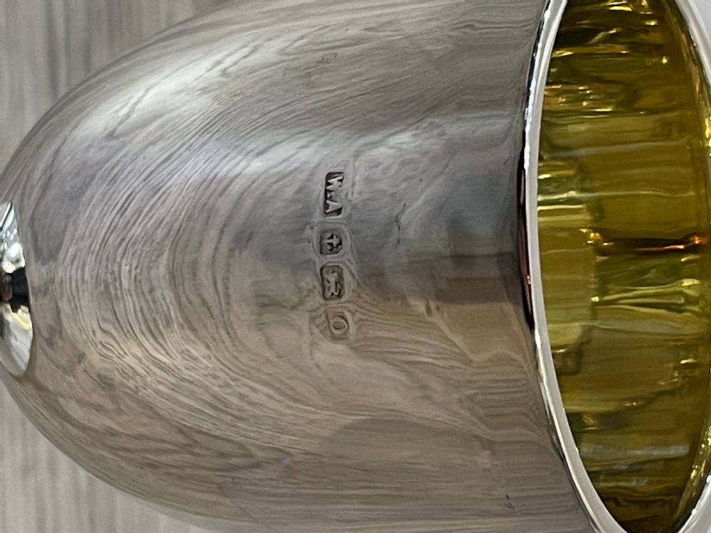 George VI Solid Silver Goblet View V